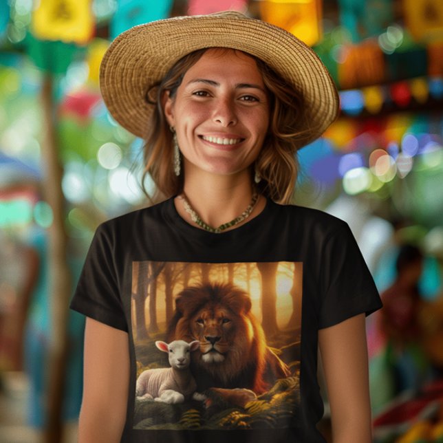 LEJONA OCH LAMB-KRISTNA T-SHIRTS (Skapare uppladdad)