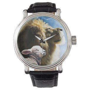 Lejona och lammbevakning armbandsur