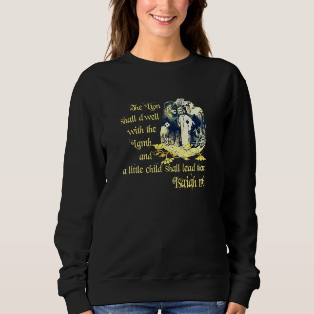 Lejona och lammen Isaiah 611 0611 T Shirt (Framsida)