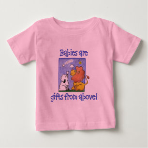 Lejona och lammfällda fallande stjärnor t-shirt