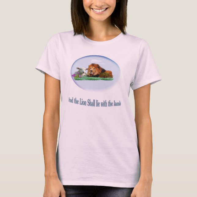 Lejona och lammkristna t-shirts (Framsida)