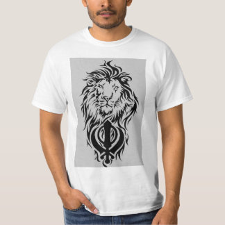 Lejona och Sikh Khanda T-Shirt