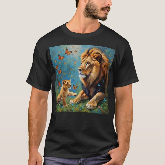 Lejona och Unge T Shirt (Framsida)