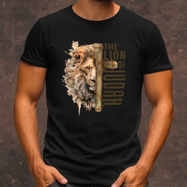 Lejona på Judah manar Christian T Shirt