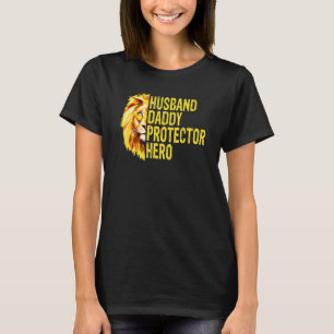Lejona Pappa Make pappa Protector Hero Fars dag T Shirt