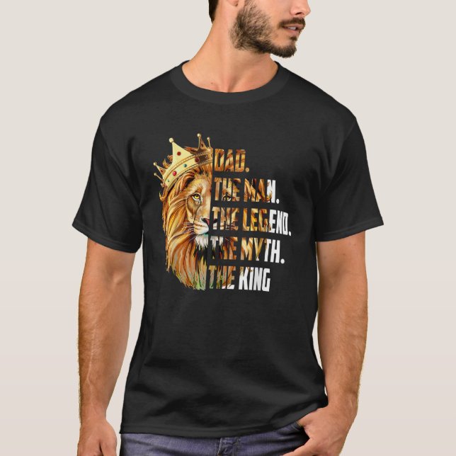 Lejona Pappa, mannen, myten om den förklarande far T Shirt (Framsida)