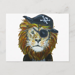 Lejona pirat art vykort