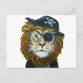 Lejona pirat art vykort