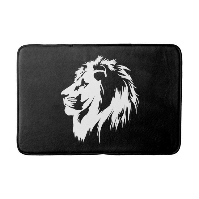 Lejona Porträtt (vit) Badrumsmatta (Framsidan)