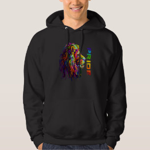 Lejona Pridet Rainbow Färg Flagga Gay Proud Lgbtq Hoodie