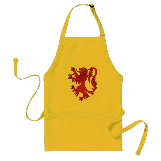 Lejona Rampant Gules Förkläde (Framsidan)