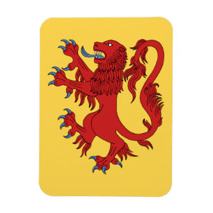 Lejona Rampant Gules Magnet
