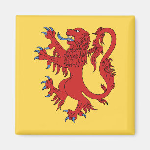 Lejona Rampant Gules Magnet