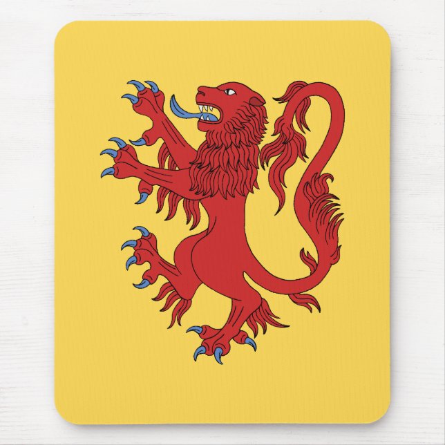Lejona Rampant Gules Musmatta (Framsidan)