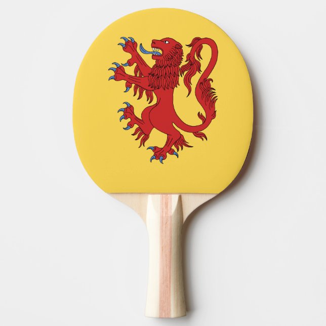 Lejona Rampant Gules Pingisracket (Framsidan)