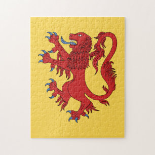Lejona Rampant Gules Pussel
