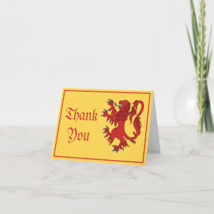 Lejona Rampant Gules - tackkort