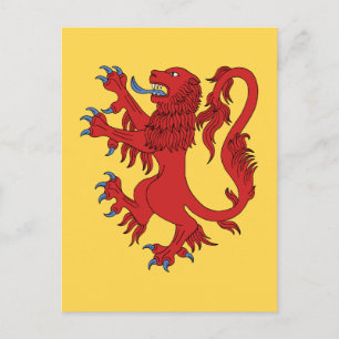 Lejona Rampant Gules Vykort