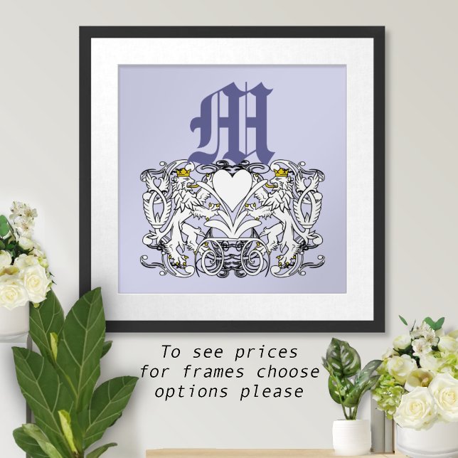 Lejona Rampant Renaissance Bröllop Poster (Skapare uppladdad)