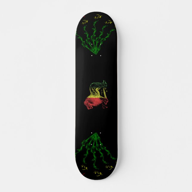 Lejona Rasta Old School Skateboard Bräda 18 Cm (Framsida)