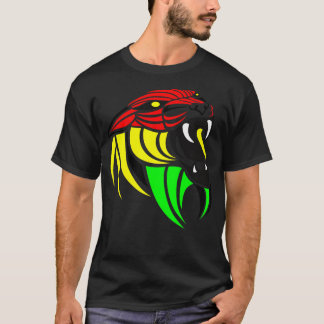 Lejona Reggae Flagga Färg T Shirt