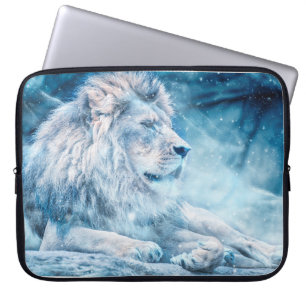 Lejona snö som ljuger upp konst laptop fodral
