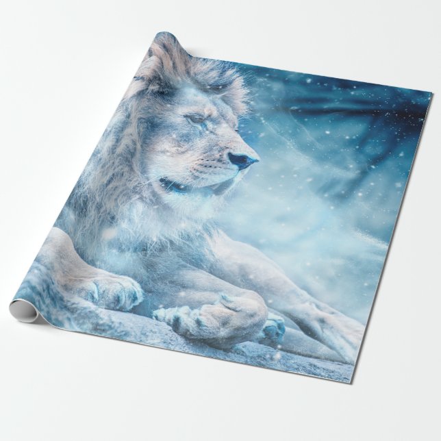 Lejona snö som ljuger upp konst presentpapper (Utrullad)