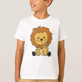 Lejona Snö-vinterdjuren Lejon T Shirt