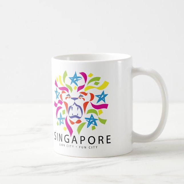 Lejona staden Mugg i Singapore (Höger)