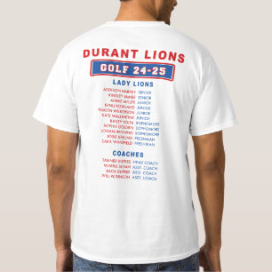 Lejona staten Durant Dam / Golf 24-25 T Shirt