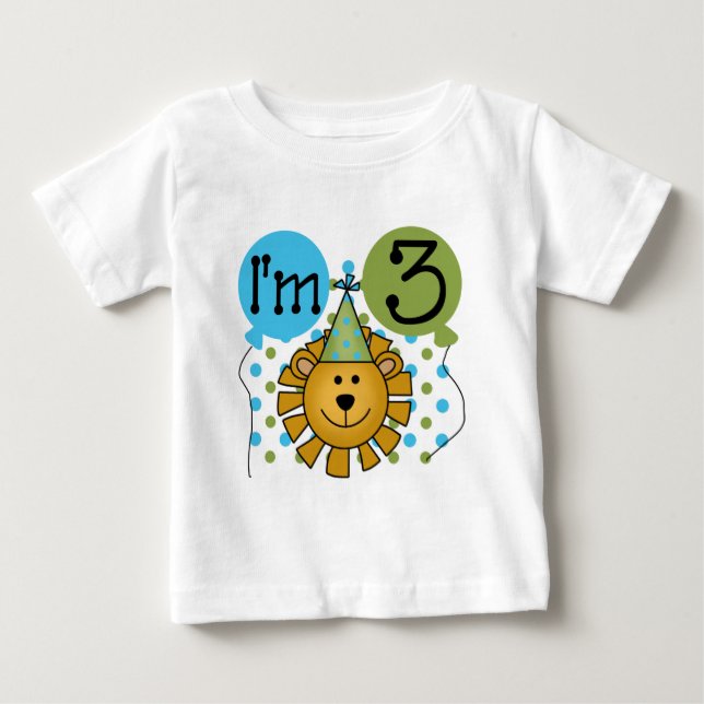 Lejona T-tröjor och presenter från tredje födelsed Tee Shirt (Framsida)