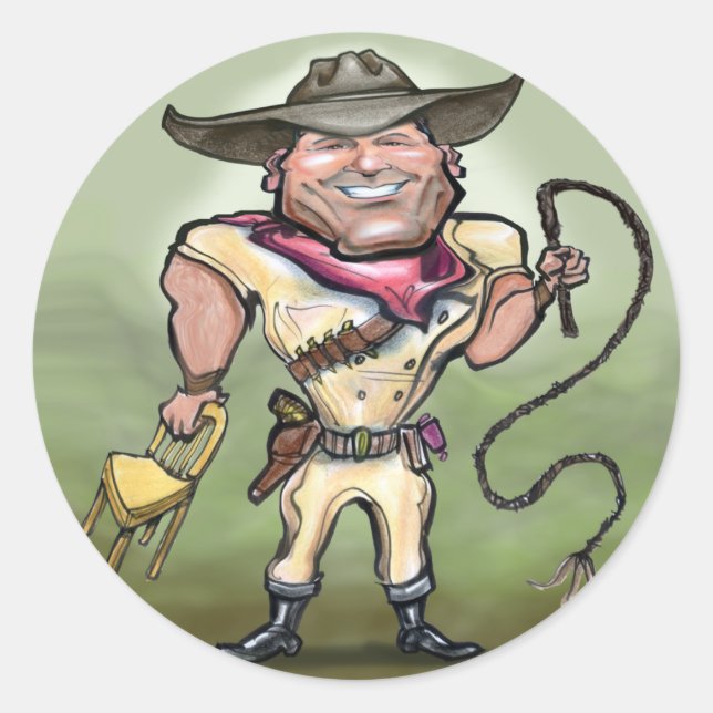 Lejona Tamer Runt Klistermärke (Framsida)