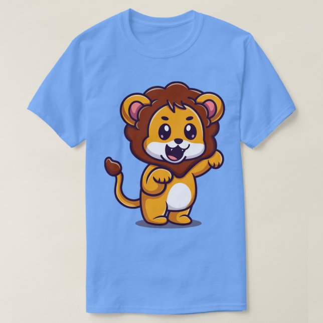 Lejona Tecknaden Cute Baby T Shirt (Design framsida)