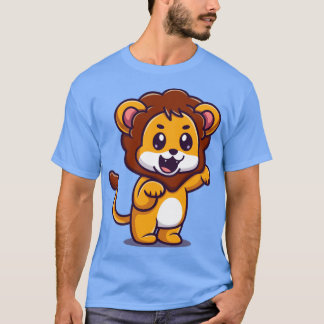 Lejona Tecknaden Cute Baby T Shirt