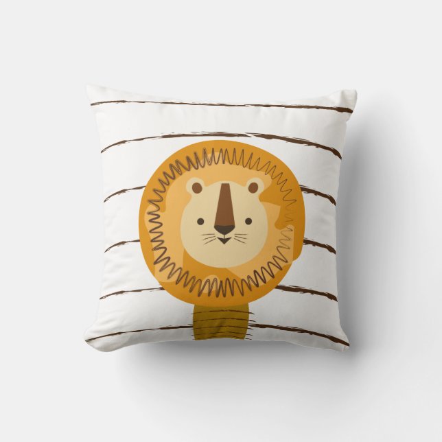 Lejona Tecknaden Kids Baby Pillow Kudde (Framsida)