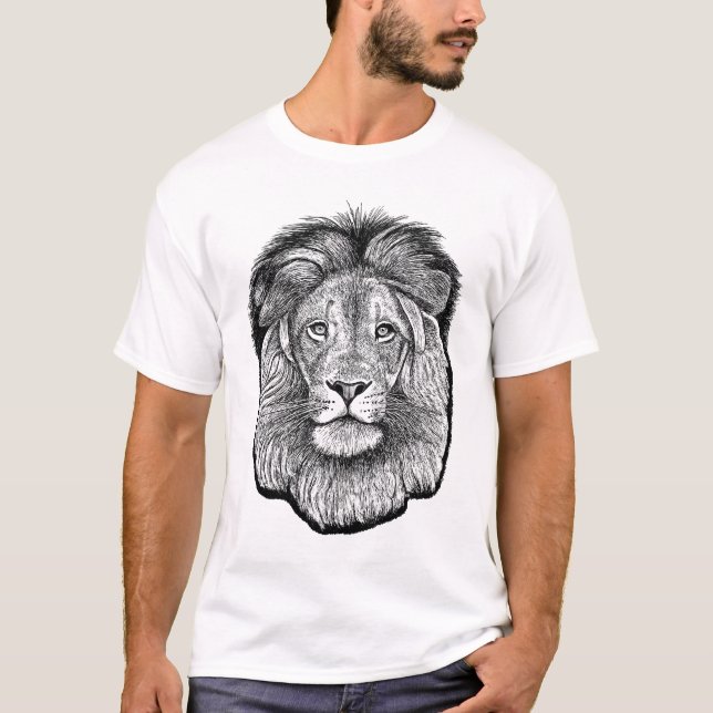 Lejona Teckning T Shirt (Framsida)