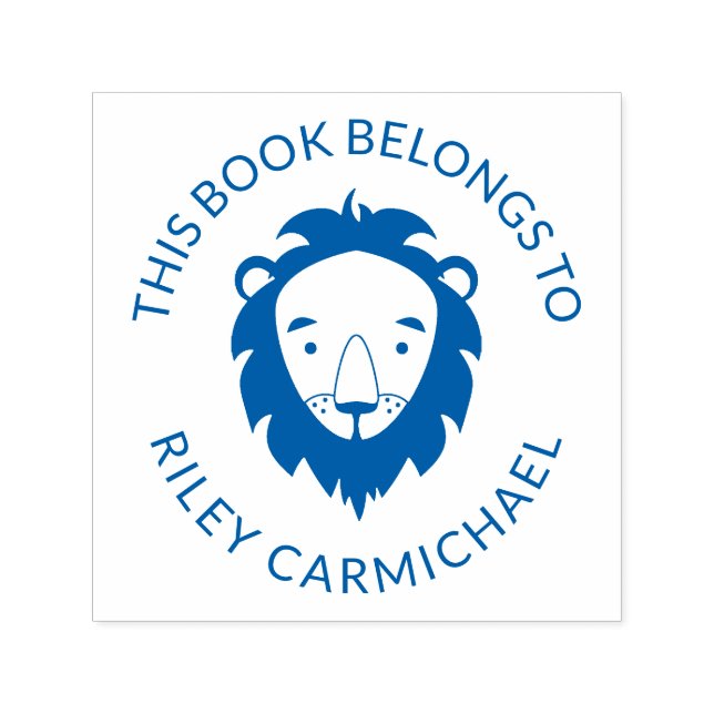 Lejona Tillhören i Bok till Namn Självfärgande Stämpel (Design)