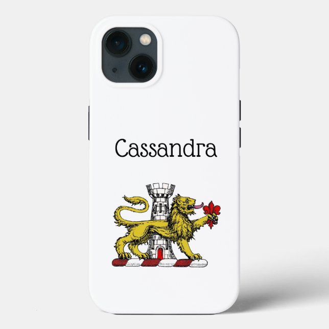 Lejona Torn Fleur de Lis Vapensköld Emblem C (Baksida)