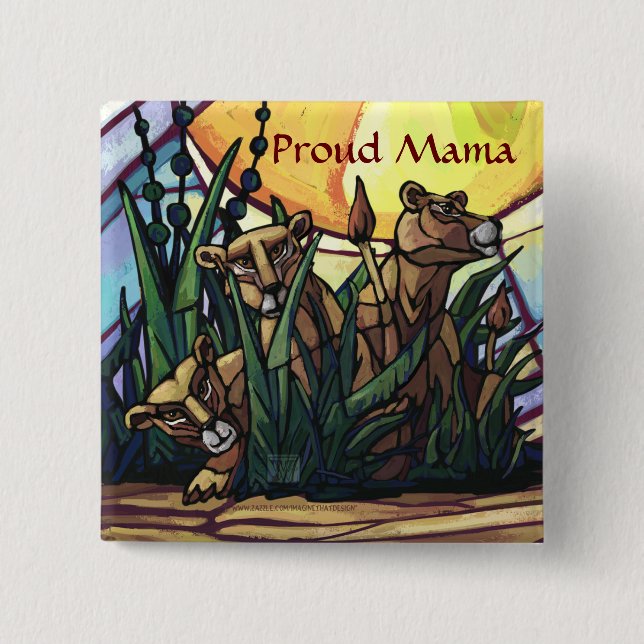 Lejona Unge Art Proud Mamma Knapp (Framsida)
