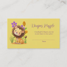 Lejona Unge Baby Shower Diaper Raffle Biljett