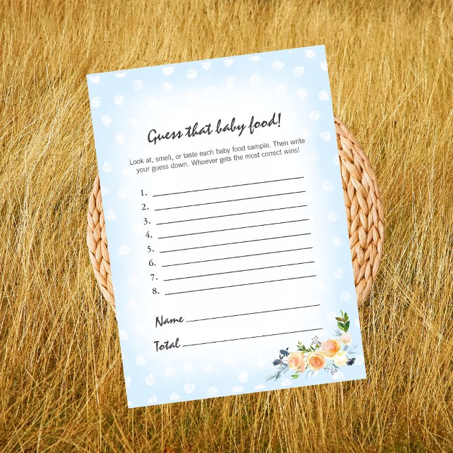 Lejona Unge Blommigt Blue gissar att Baby Food Gam Program (Skapare uppladdad)