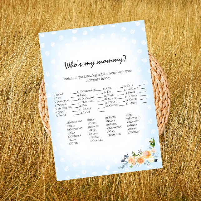 Lejona Unge-Blommigten Blue Vem är min Mamma Showe Program (Skapare uppladdad)