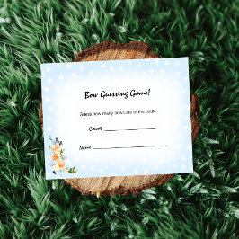 Lejona Unge Blue Guessing Count Baby Shower Game Tilläggskort