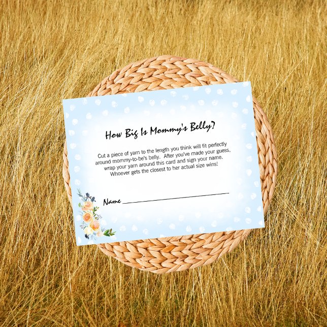 Lejona Unge Blue Mamma Belly Storleka babyskor Tilläggskort (Skapare uppladdad)