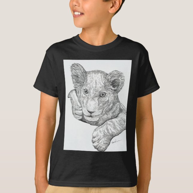 Lejona Unge-pennan och Bläck Tee Shirt (Framsida)