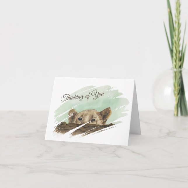 Lejona Unge-sökning över ett logganteckningskort Tack Kort (Framsida)