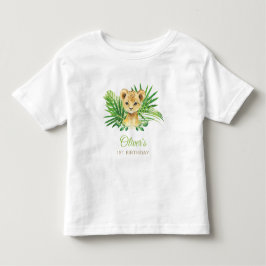 Lejona Unge Tropical Greenery Birthday Baby Shower T Shirt