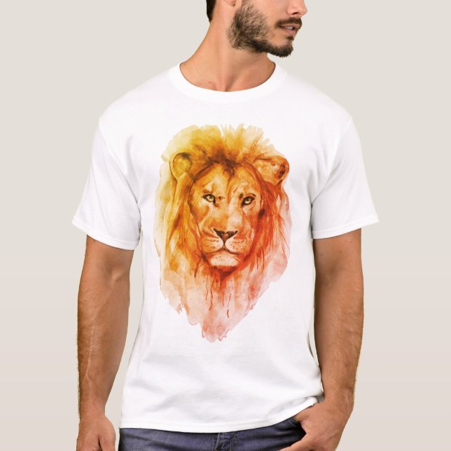 Lejona Vatten Färg art T Shirt (Framsida)