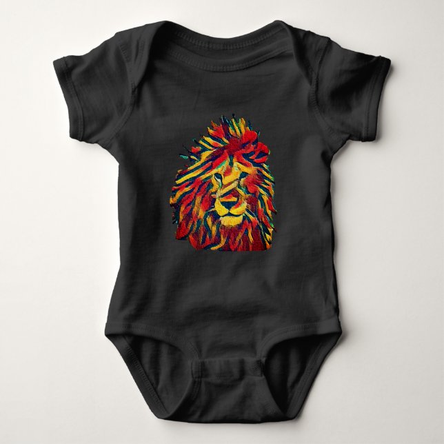 Lejona verkliga Rasta Tee (Framsida)