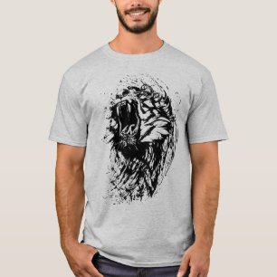 Lejonansikte, Majestätiskt Lejon, Vilt Lejon T Shirt